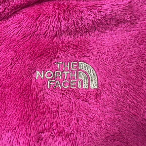 The North Face Fleece Full Zip Jacket Pink Fuchsia Pockets Girls Large 14/16 - Picture 2 of 11